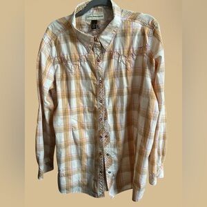BIT & BRIDLE 2X Plaid Button-Up Shirt- Excellent condition